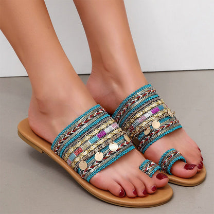 Chanclas glamurosas para mujer