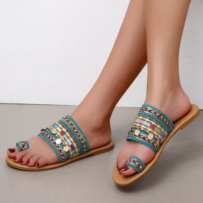 Chanclas glamurosas para mujer