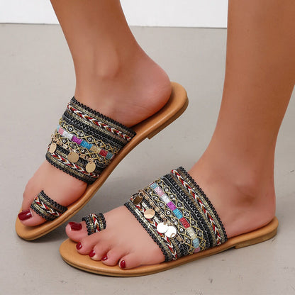 Chanclas glamurosas para mujer