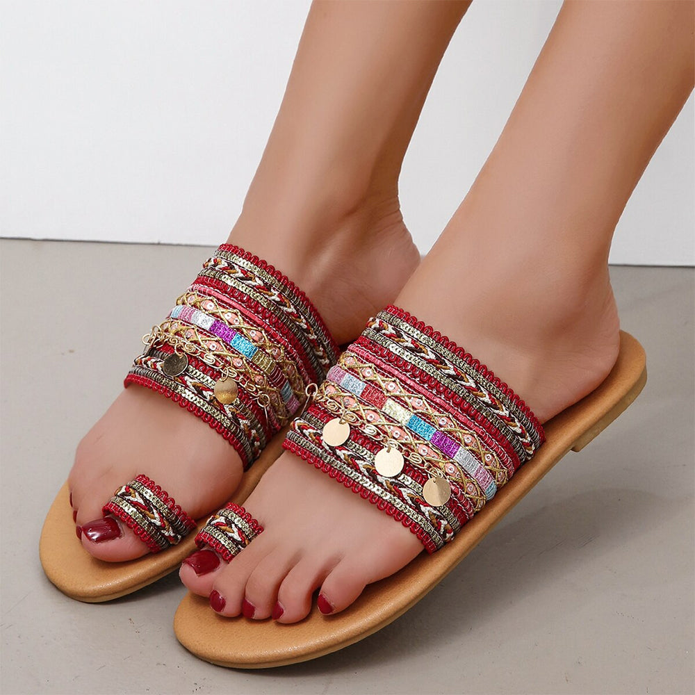 Chanclas glamurosas para mujer