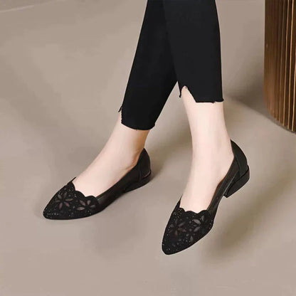 Zapatos casuales transpirables de malla hueca para mujer