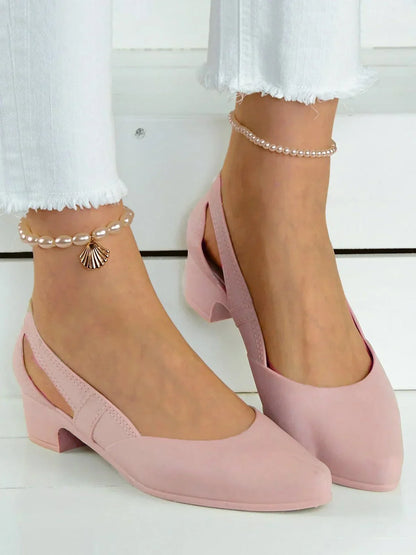 Zapatos de playa con tacón cuadrado