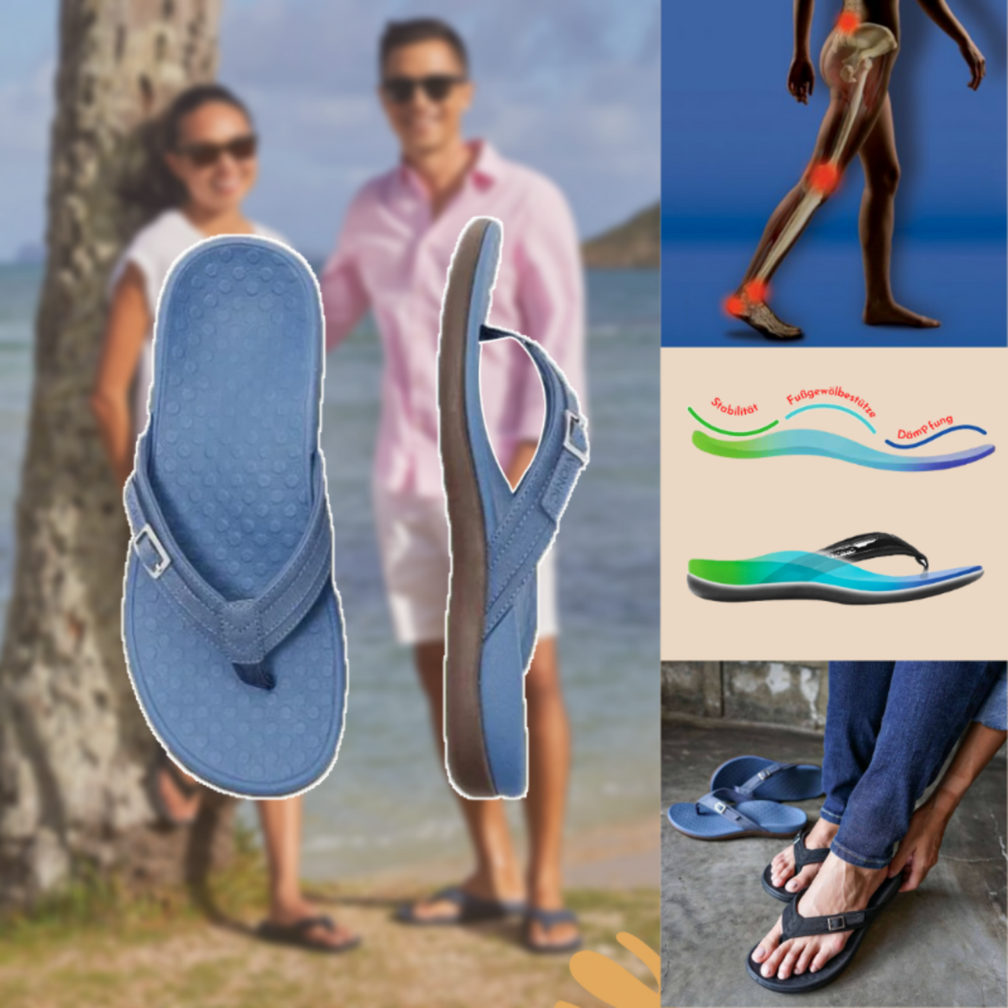 Sandalias ortopédicas de verano
