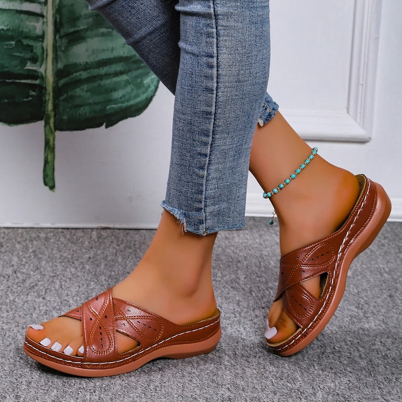 Sandalias de cuña para mujer Premium