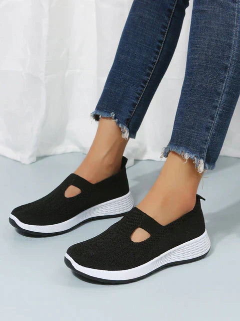 Zapatos planos de malla transpirables para mujer