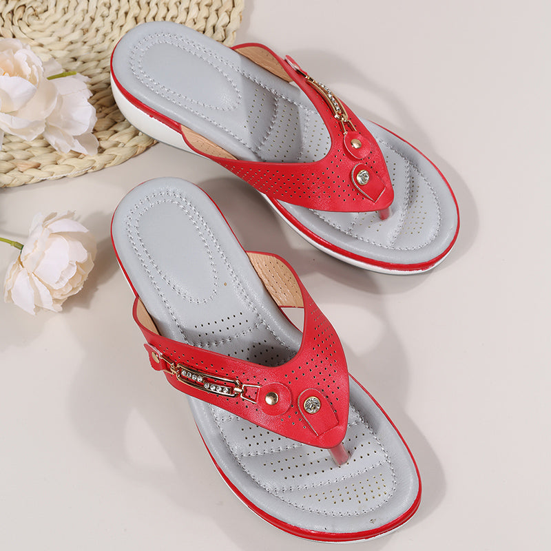 Sandalias de mujer con soporte para el arco del pie y amortiguación suave Chanclas Thong