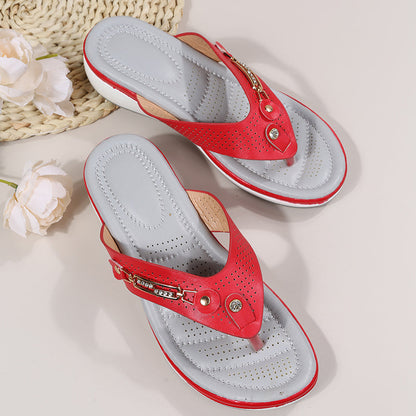 Sandalias de mujer con soporte para el arco del pie y amortiguación suave Chanclas Thong