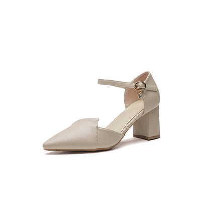 Elegante sandalia de tacón bloque