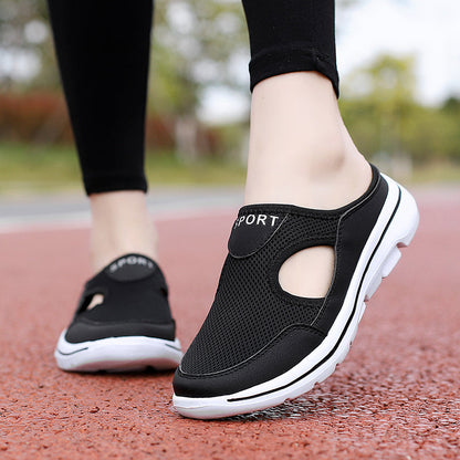 Summer Men's Casual Slippers Slip-mesh Half Shoes for Men and Women