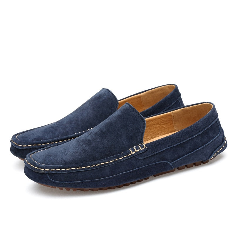 Zapatos de vestir para hombre Mocasines de ante para hombre Zapatos casuales