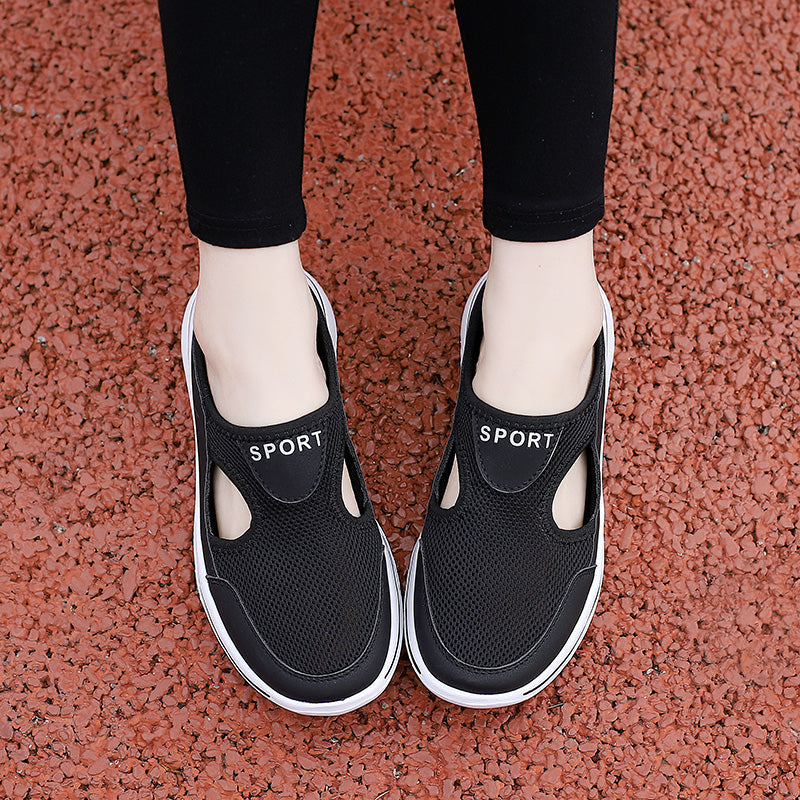 Summer Men's Casual Slippers Slip-mesh Half Shoes for Men and Women