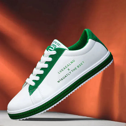 Hombres zapatos casuales cómodos pisos zapatos de cuero