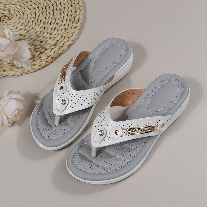 Sandalias de mujer con soporte para el arco del pie y amortiguación suave Chanclas Thong