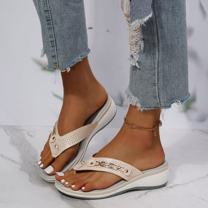 Sandalias de mujer con soporte para el arco del pie y amortiguación suave Chanclas Thong