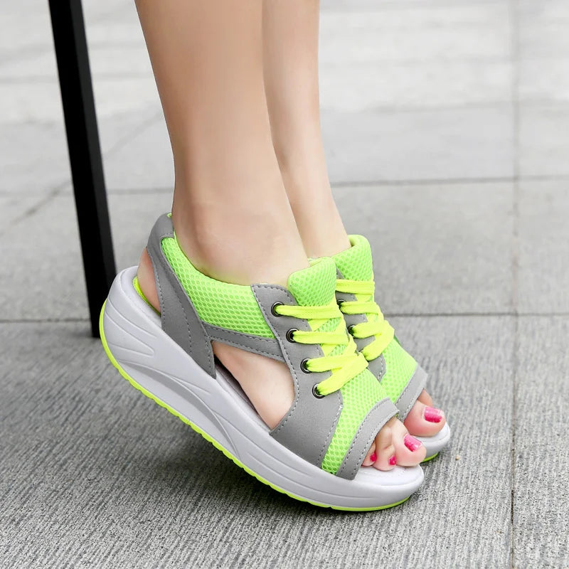 Sandalias Plataforma Mujer Cómodas Cuñas