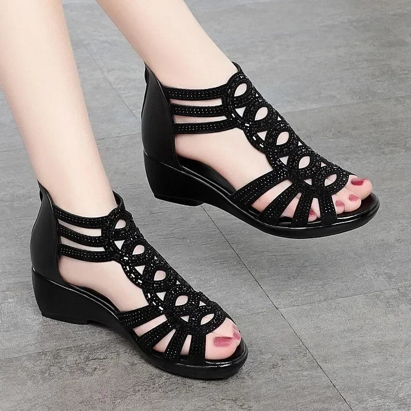 Tacones ortopédicos de verano cómodos y a la moda