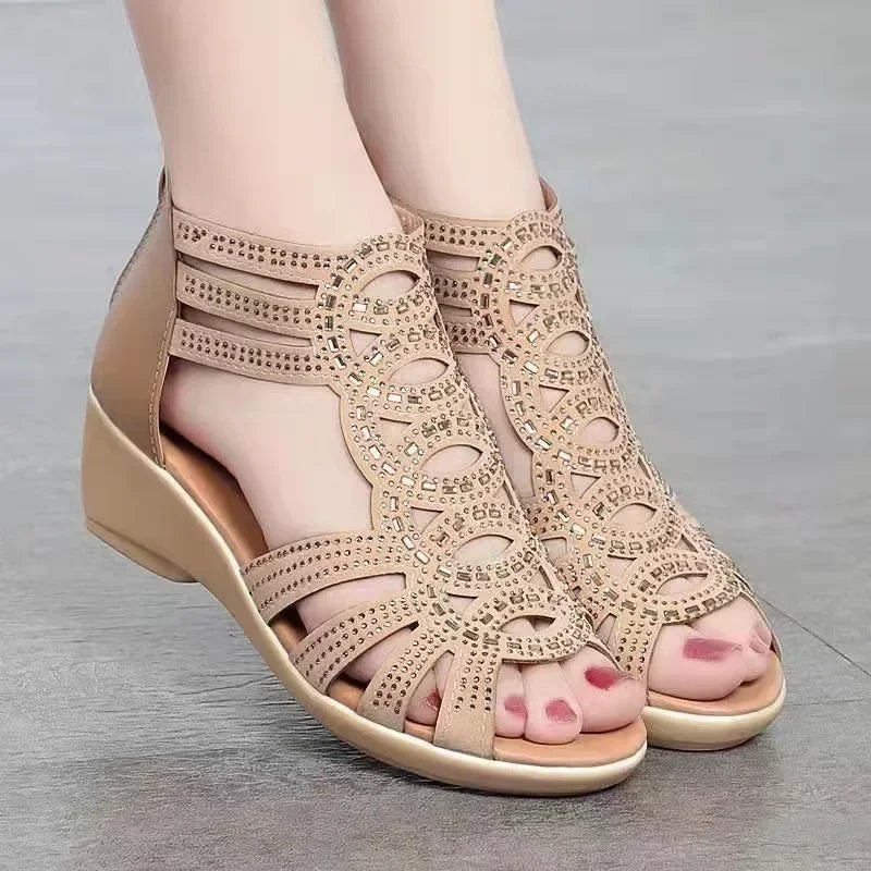 Tacones ortopédicos de verano cómodos y a la moda