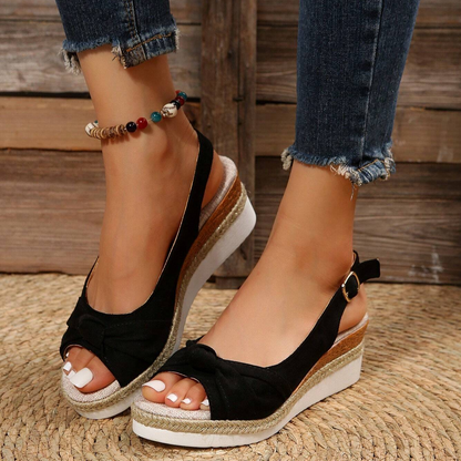 Sandalias de plataforma y cuña para mujer