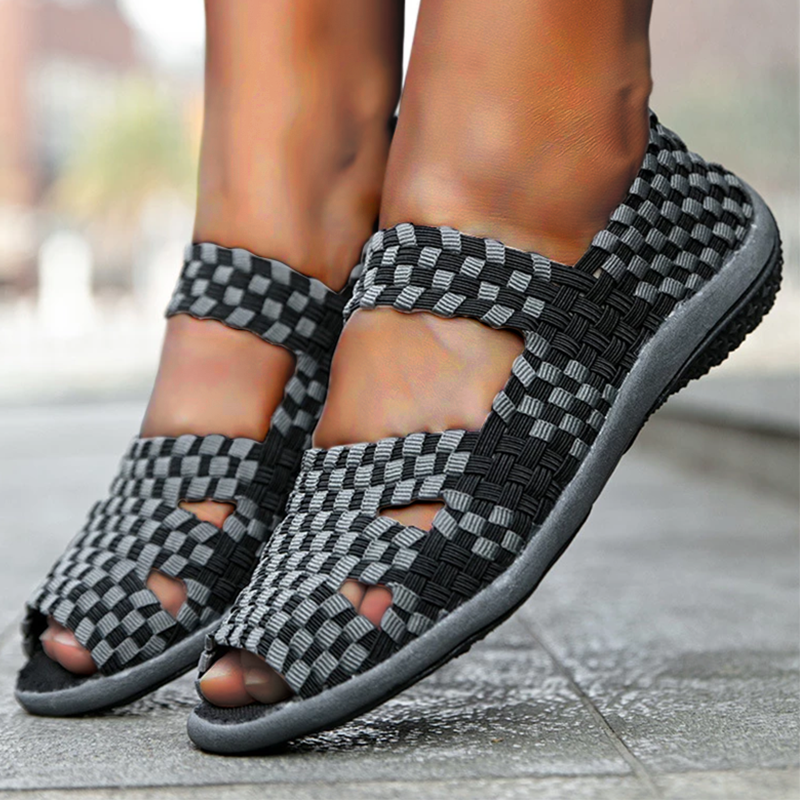 Zapatos planos tejidos para mujer