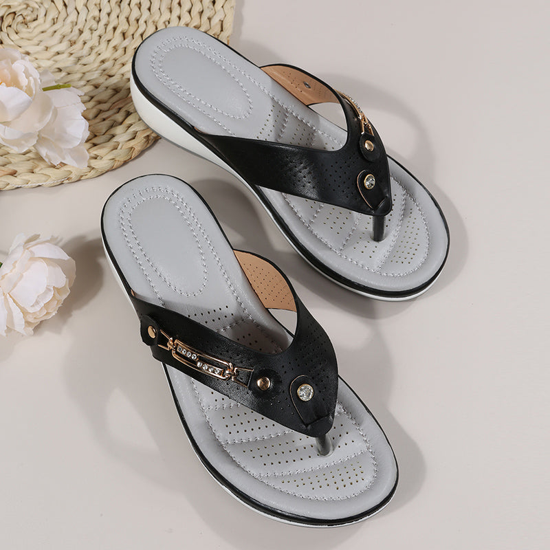 Sandalias de mujer con soporte para el arco del pie y amortiguación suave Chanclas Thong