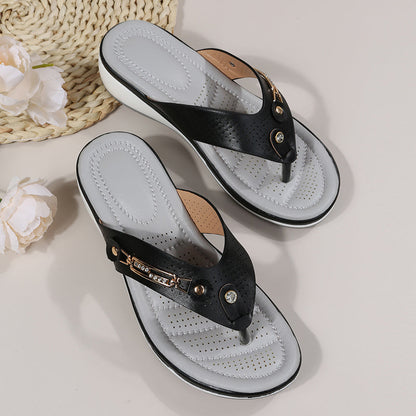 Sandalias de mujer con soporte para el arco del pie y amortiguación suave Chanclas Thong
