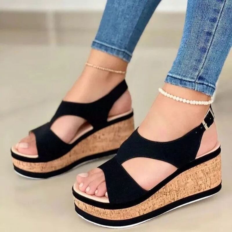 Sandalia de dedo grueso para mujer