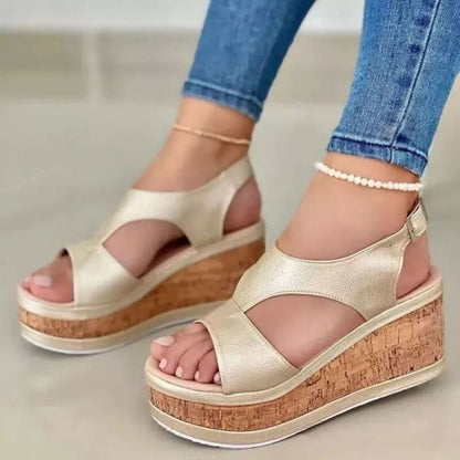 Sandalia de dedo grueso para mujer