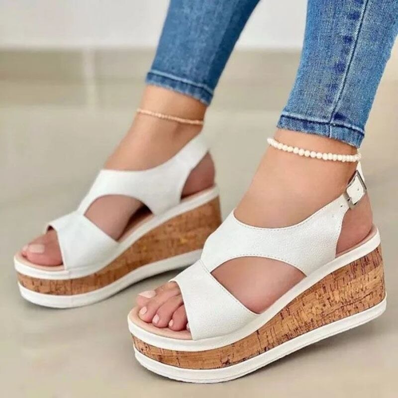 Sandalia de dedo grueso para mujer