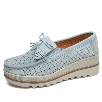 Zapatos Casual Slip On Leather Low Top Flats