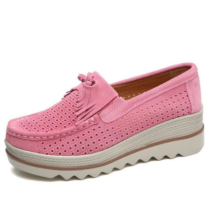 Zapatos Casual Slip On Leather Low Top Flats
