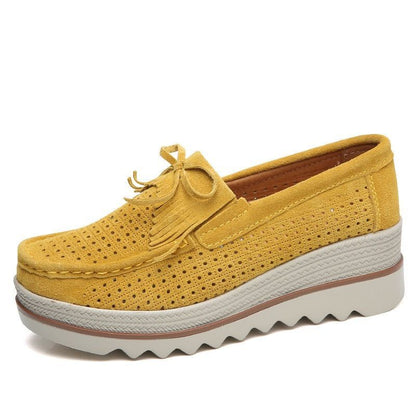Zapatos Casual Slip On Leather Low Top Flats