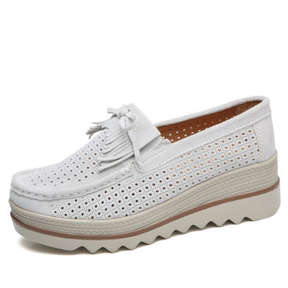 Zapatos Casual Slip On Leather Low Top Flats