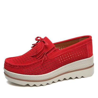 Zapatos Casual Slip On Leather Low Top Flats
