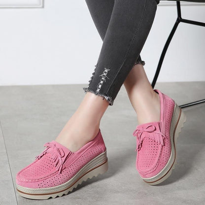 Zapatos Casual Slip On Leather Low Top Flats