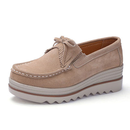 Zapatos Casual Slip On Leather Low Top Flats